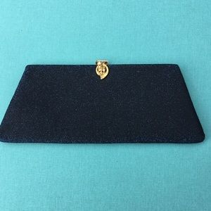 Vintage blue clutch